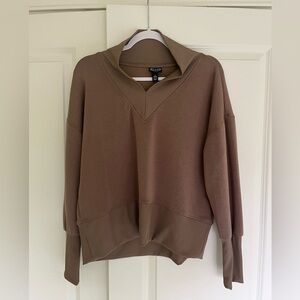 Brown Scoop Sweatshirt